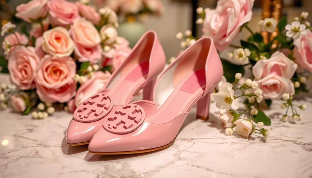 tory burch pink shoes