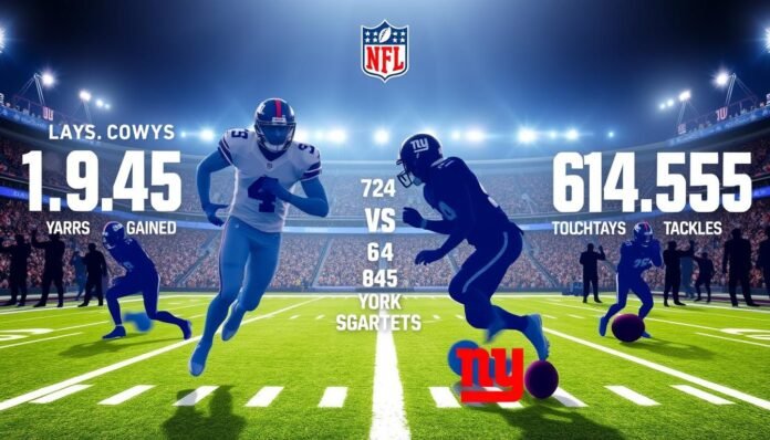 dallas cowboys vs new york giants match player stats