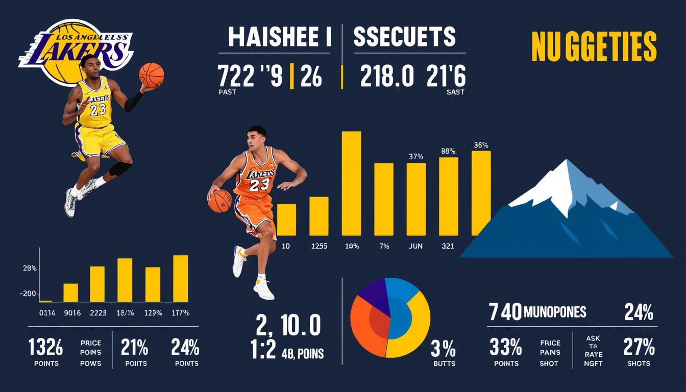 lakers vs denver nuggets match player stats