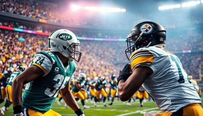 new york jets vs steelers match player stats