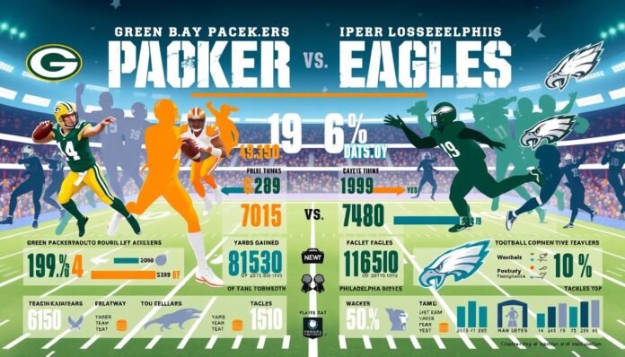 green bay packers vs philadelphia eagles match player stats